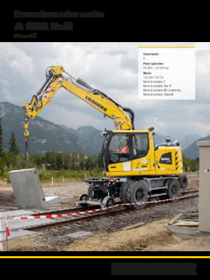 Колесни екскаватори Liebherr A 922 Rail Litronic G6.0