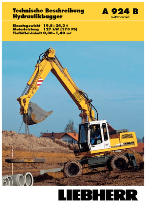 Колесни екскаватори Liebherr A 924 B Litonic