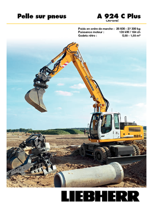 Колесни екскаватори Liebherr A 924 C Plus Litronic
