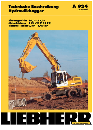 Колесни екскаватори Liebherr A 924 Litronic