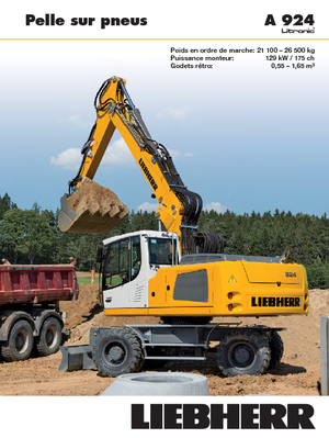 Колесни екскаватори Liebherr A 924 Litronic