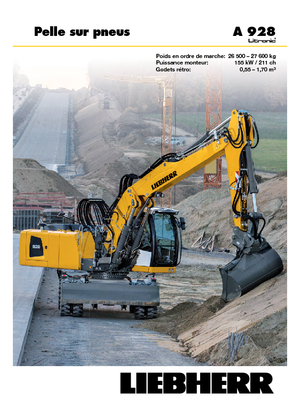 Колесни екскаватори Liebherr A 928 Litronic