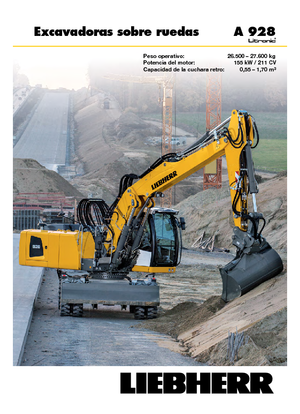 Колесни екскаватори Liebherr A 928 Litronic