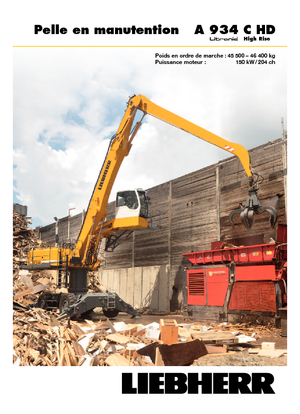 Колесни екскаватори Liebherr A 934 C HD Litronic High Rise