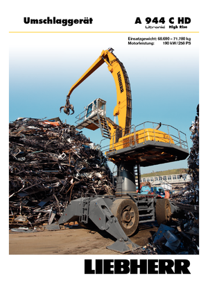 Колесни екскаватори Liebherr A 944 C HD Litronic High Rise