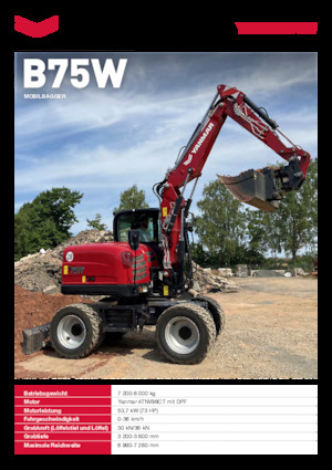 Колесни екскаватори Yanmar B75W TPA 