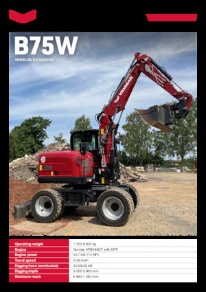 Колесни екскаватори Yanmar B75W TPA 