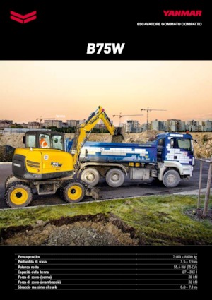 Колесни екскаватори Yanmar B75W