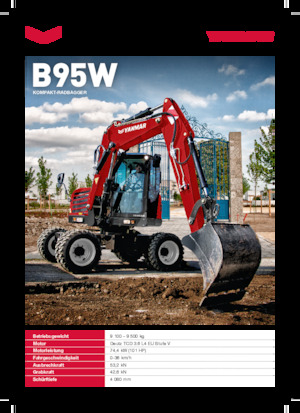 Колесни екскаватори Yanmar B95W TPA 