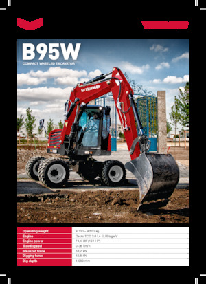 Колесни екскаватори Yanmar B95W TPA 