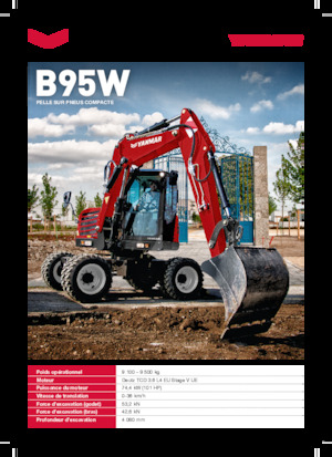 Колесни екскаватори Yanmar B95W TPA 
