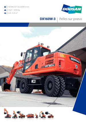 Колесни екскаватори Doosan DX160W-3