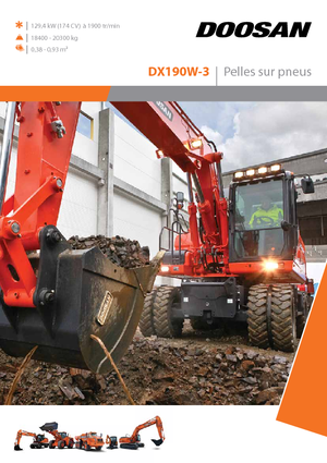 Колесни екскаватори Doosan DX190W-3