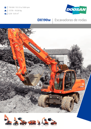 Колесни екскаватори Doosan DX 190 W