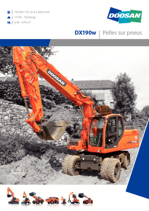 Колесни екскаватори Doosan DX 190 W