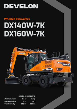 Колесни екскаватори Develon DX160W-7K