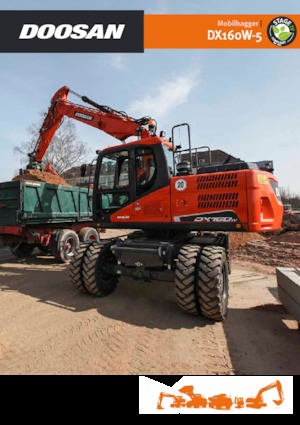 Колесни екскаватори Doosan DX160W-5
