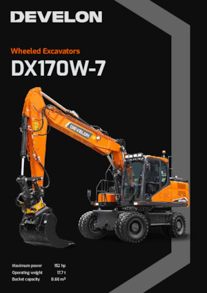Колесни екскаватори Develon DX170W-7 