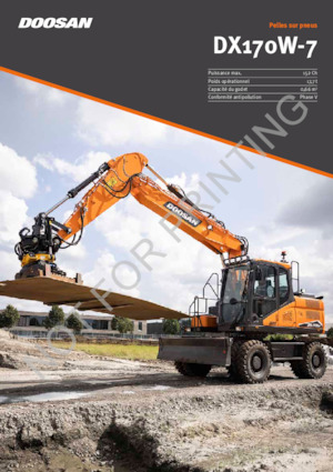Колесни екскаватори Doosan DX170W-7