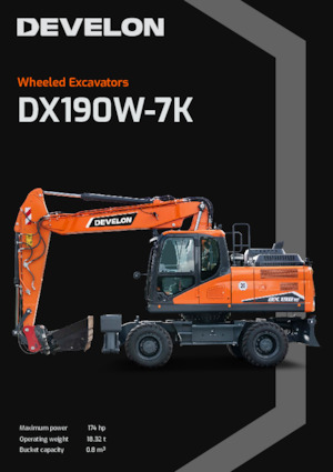 Колесни екскаватори Develon DX190W-7K