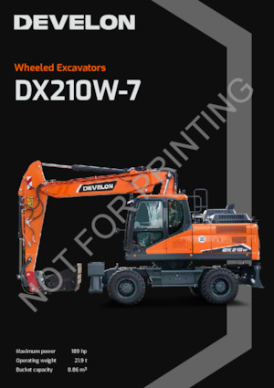 Колесни екскаватори Develon DX210W-7 