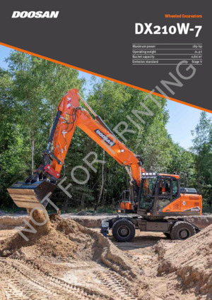Колесни екскаватори Doosan DX210W-7