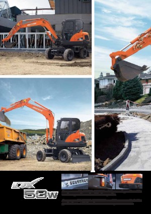 Колесни екскаватори Doosan DX53W