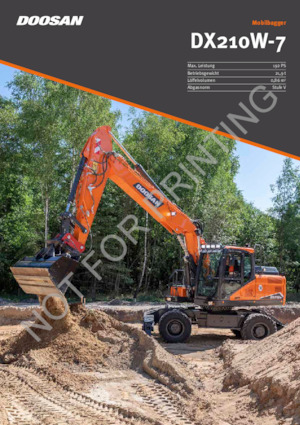 Колесни екскаватори Doosan DX57W-7