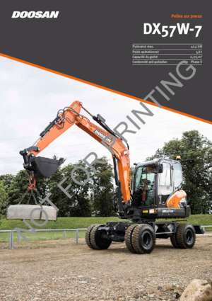 Колесни екскаватори Doosan DX57W-7