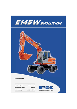 Колесни екскаватори Fiat Kobelco E 145 WT