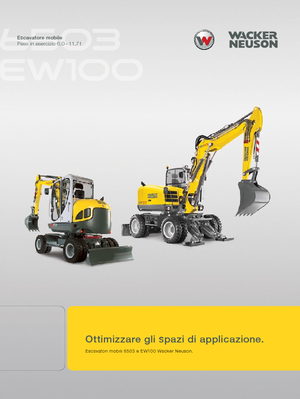Колесни екскаватори Wacker Neuson EW 100