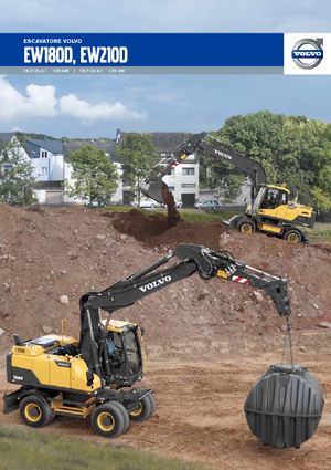 Колесни екскаватори Volvo EW210D