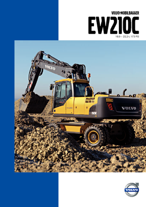 Колесни екскаватори Volvo EW210C