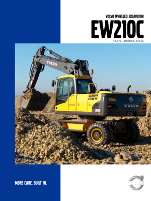 Колесни екскаватори Volvo EW210C
