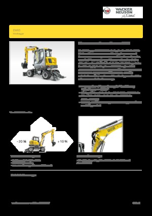 Колесни екскаватори Wacker Neuson EW 65