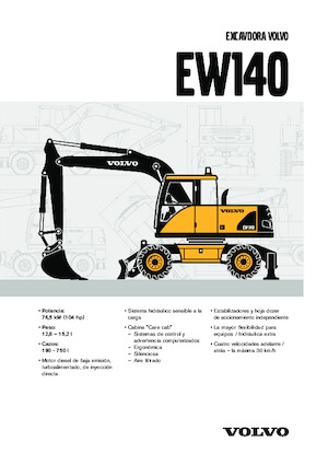 Колесни екскаватори Volvo EW140