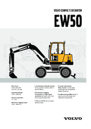 Колесни екскаватори Volvo EW50
