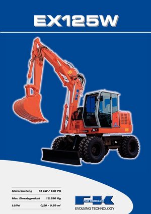 Колесни екскаватори Fiat Kobelco EX 125 WT