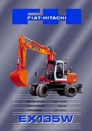 Колесни екскаватори Fiat-Hitachi EX 135 W