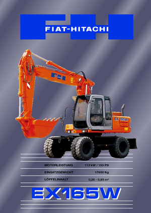 Колесни екскаватори Fiat-Hitachi EX 165 W