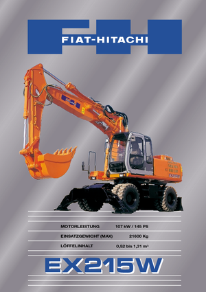 Колесни екскаватори Fiat-Hitachi EX 215 W