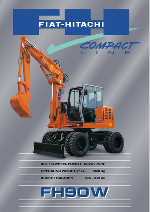 Колесни екскаватори Fiat-Hitachi FH 90 W