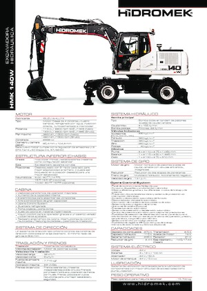 Колесни екскаватори Hidromek HMK 140 W