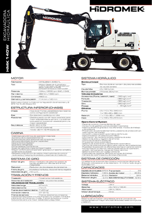 Колесни екскаватори Hidromek HMK 140 W
