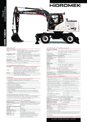 Колесни екскаватори Hidromek HMK 140 W