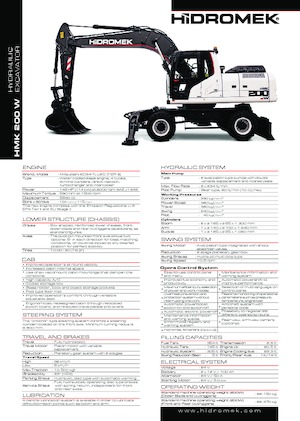 Колесни екскаватори Hidromek HMK 200 W