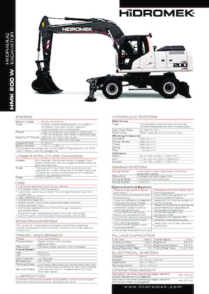 Колесни екскаватори Hidromek HMK 200 W