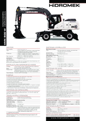 Колесни екскаватори Hidromek HMK 200 W