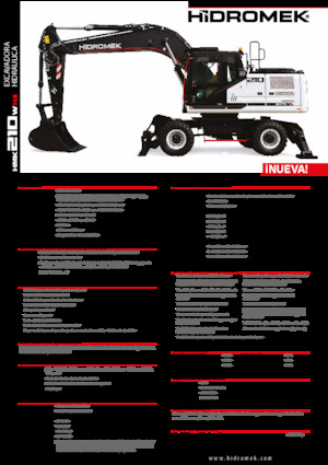 Колесни екскаватори Hidromek HMK 210 W