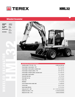 Колесни екскаватори Terex-Schaeff HML 32